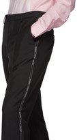 Thumbnail for your product : Burberry Black Side Tape Logo Trousers