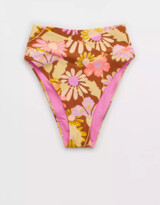 Thumbnail for your product : aerie Crossover High Cut Cheeky Bikini Bottom