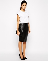Thumbnail for your product : Love Pencil Skirt in PU - Black