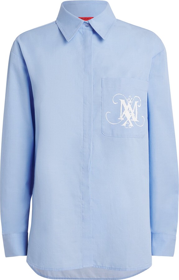 Max & Co. Cotton Twill Logo Shirt