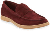 Thumbnail for your product : Brunello Cucinelli Men's Suede Penny Loafers
