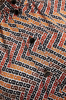 Thumbnail for your product : Sandro Sanel ruffled printed satin mini dress