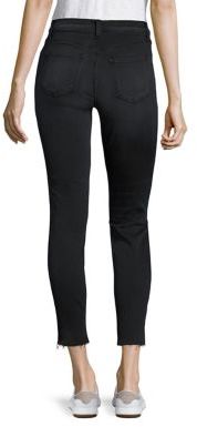 J Brand Black Capsule Alana High-Rise Crop Washed Jeans