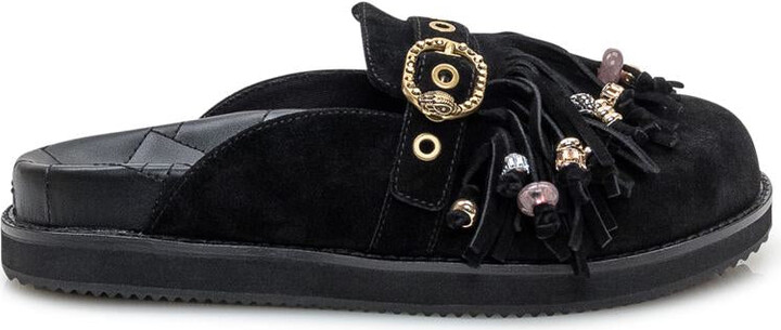 Kurt Geiger London Suede Sabot With Fringes