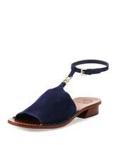 Thumbnail for your product : Tory Burch Gemini Link Ankle-Wrap Sandal, Royal Navy