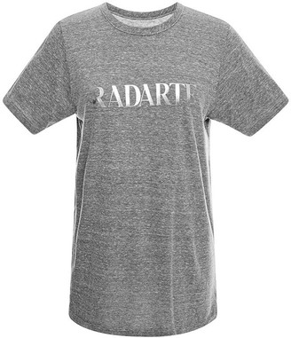 Rodarte Radarte Grey T-Shirt with Metallic Foil