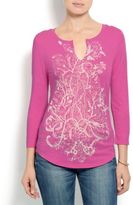 Thumbnail for your product : Lucky Brand Exploded Paisley Tee