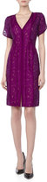 Thumbnail for your product : J. Mendel Lace Dress with Organza Overlay, Viola