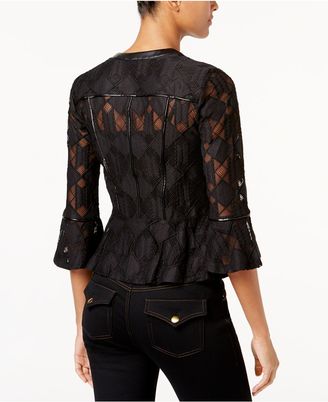 INC International Concepts Lace Peplum Jacket, Created for Macy's