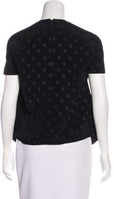 Balenciaga Jacquard Short Sleeve Top