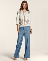 Thumbnail for your product : Chico's Chambray Wide Leg Trouser