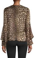 Thumbnail for your product : Generation Love Lindsay Silk Leopard Blouse
