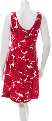 Kate Spade Silk Rose Print Dress