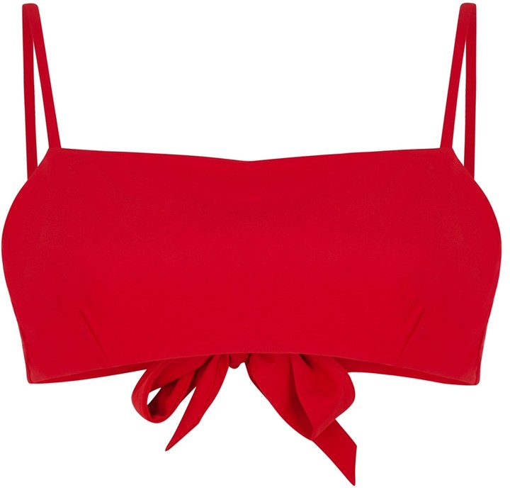 Casa Raki Ana red bikini top - ShopStyle Two Piece Swimsuits