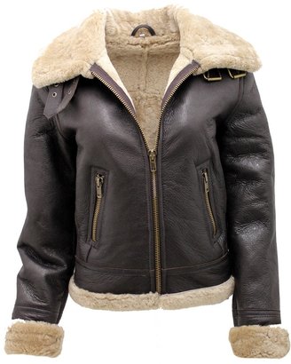 Infinity Women's B3 WW2 Ginger Real Thick Sheepskin Leather Flying Jacket L