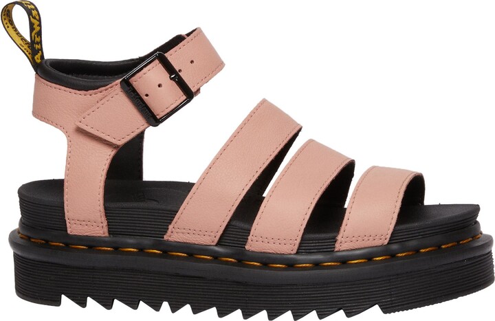 Dr. Martens Women's Blaire Pisa Sandals, Size 7, Peach Beige