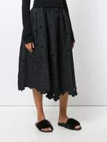 Thumbnail for your product : Simone Rocha floral padded skirt