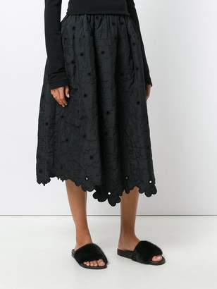 Simone Rocha floral padded skirt