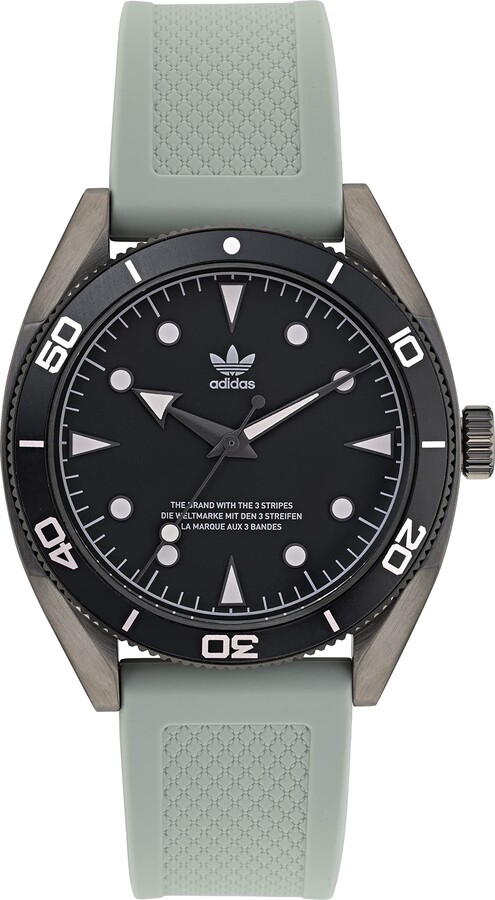 adidas Unisex Gray Silicone Strap Watch (Model: AOFH220012I) - ShopStyle