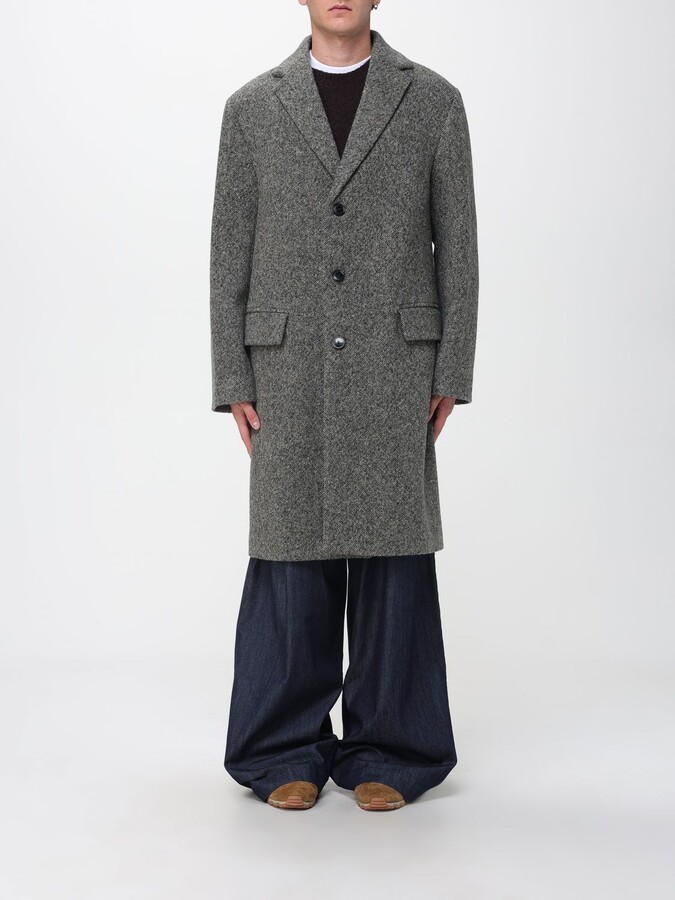 Dries Van Noten Coat Men color Grey