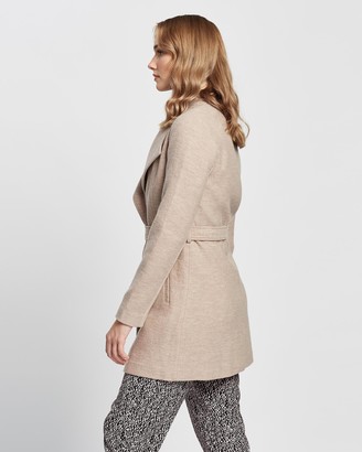 Marcs - Women's Nude Coats - Ruby Felted Wool Coat - Size One Size, 12 at The Iconic