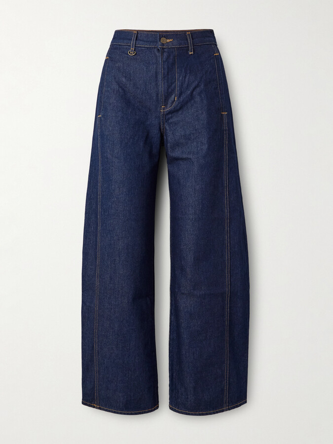 Veronica Beard Ryder High-rise Barrel-leg Jeans - Blue