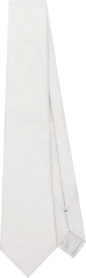Giorgio Armani Patterned-Jacquard Silk Tie