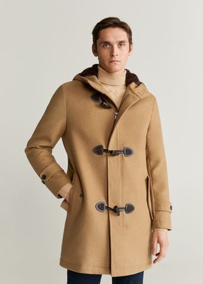 MANGO Toggle woollen coat