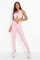 Thumbnail for your product : boohoo Contrast Stitch Ribbed Set