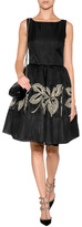 Thumbnail for your product : RED Valentino Dotted Silk Dress Black