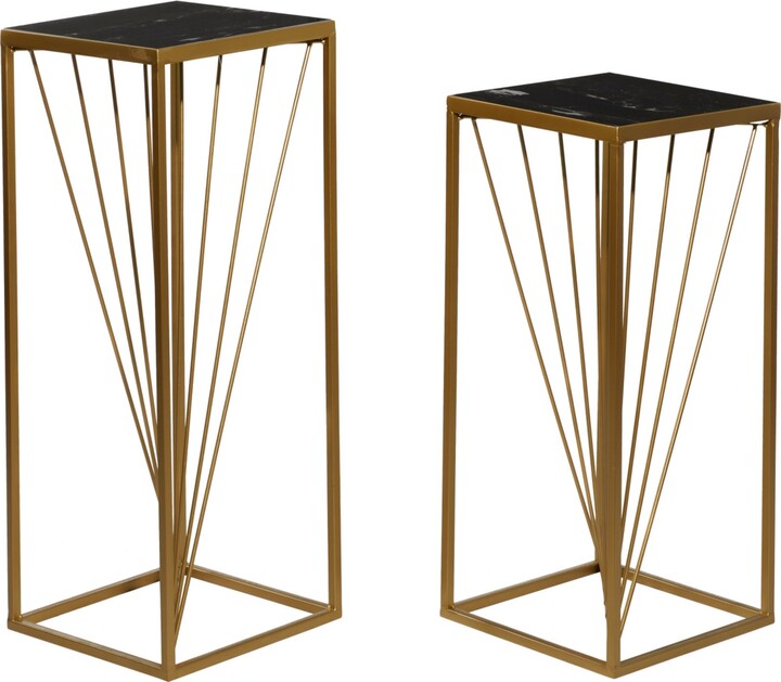 Rosemary Lane Contemporary Accent Table, Set of 2