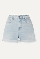 Thumbnail for your product : Frame Le Beau Distressed Denim Shorts