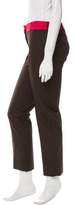 Thumbnail for your product : Sophie Theallet High-Rise Straight-Leg Pants w/ Tags Brown High-Rise Straight-Leg Pants w/ Tags