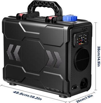 Hcalory Upgrade 8KW Diesel Heater 12V/24V DC & 110V AC W/ Bluetooth Parking Heaters Space Heaters with Lagre 6L Fuel Tank