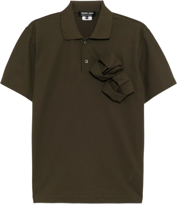 Comme des Garçons Homme Deux Ruffled Polo Shirt