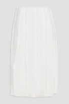 Thumbnail for your product : Pucci Frayed gauze midi skirt