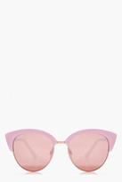 Thumbnail for your product : boohoo Ellen Pink Frame Cat Eye Sunglasses