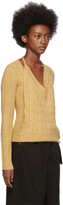 Thumbnail for your product : Jacquemus Yellow 'La Double Maille' V-Neck Sweater