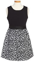 Thumbnail for your product : Jessica Simpson 'Brie' Leopard Tank Dress (Big Girls)