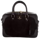 Thumbnail for your product : Aspinal of London Leather-Trimmed Suede Satchel