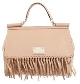 Thumbnail for your product : Dolce & Gabbana Fringed Miss Sicily Satchel