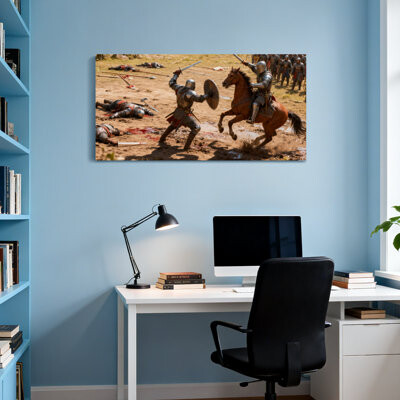 Astoria Grand Fantasy & Sci-Fi Medieval Battle Knights Armor Horse Sword Shield Blood