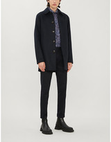 Thumbnail for your product : Corneliani Floral-print tailored-fit cotton-twill shirt