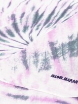 Thumbnail for your product : Isabel Marant Logo-Embroidered Tie-Dye Scarf