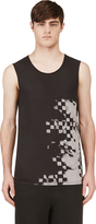 Thumbnail for your product : Alexander Wang Grey Graphic Print Modal Tank Top