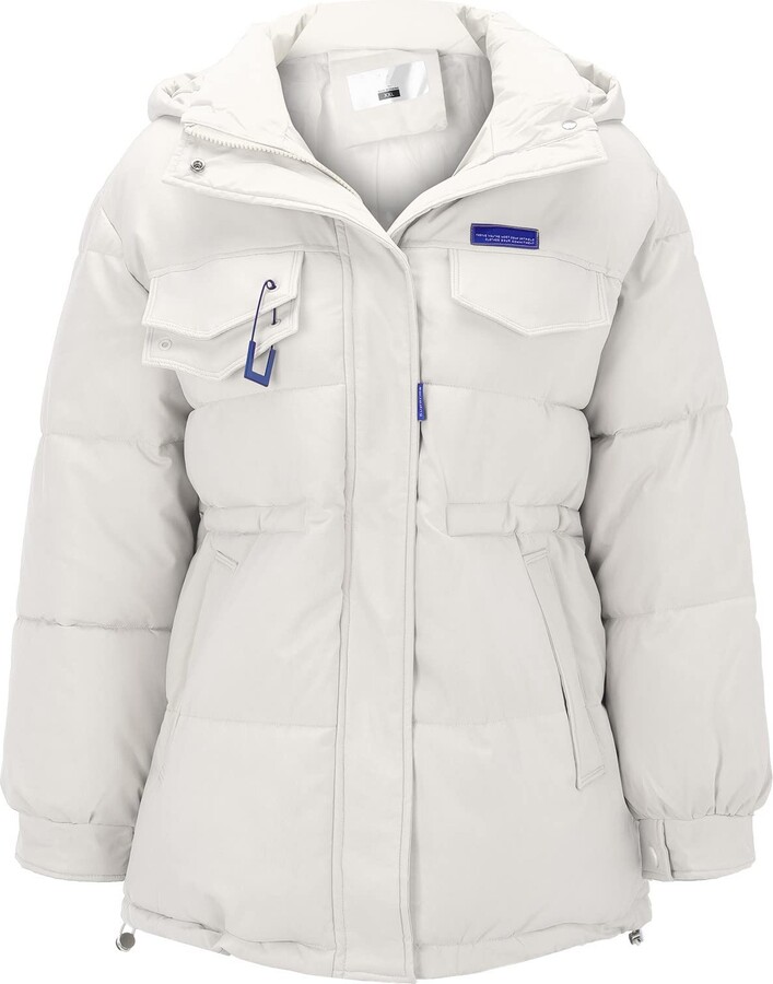 Kcocoo Hoodies for Women Sherpa Jacket Warm Winter Fleece Sweatshirt Button  Down Fleece Lined Fuzzy Jackets Outerwear(Navy#02 - ShopStyle
