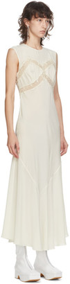 Simone Rocha Off-White Silk Slip Dress