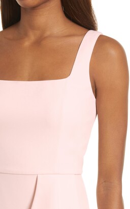 Ever New Emily Square Neck Ruffle Detail Sleeveless Cocktail Dress