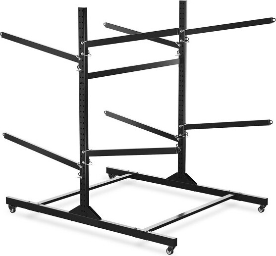 Fulvari SteelKayakStorageRack,HeavyDutyKayakRacksforGarageandOutdoorStorage,StorageRackCanoe,SurfboardandPaddleboard,4Kayaks,Double-sided