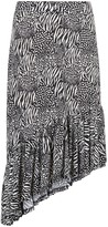 Thumbnail for your product : New Look Blue Vanilla Curves Animal Print Midi Skirt